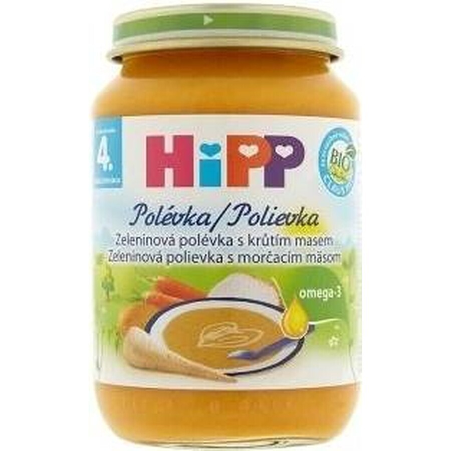 ORGANIC HIPP ORGANIC VEGETABLE SOUP Mit Putenfleisch 1×190g, Beilage, Gemüsesuppe