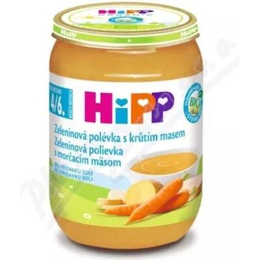 ORGANIC HIPP ORGANIC VEGETABLE SOUP Mit Putenfleisch 1×190g, Beilage, Gemüsesuppe