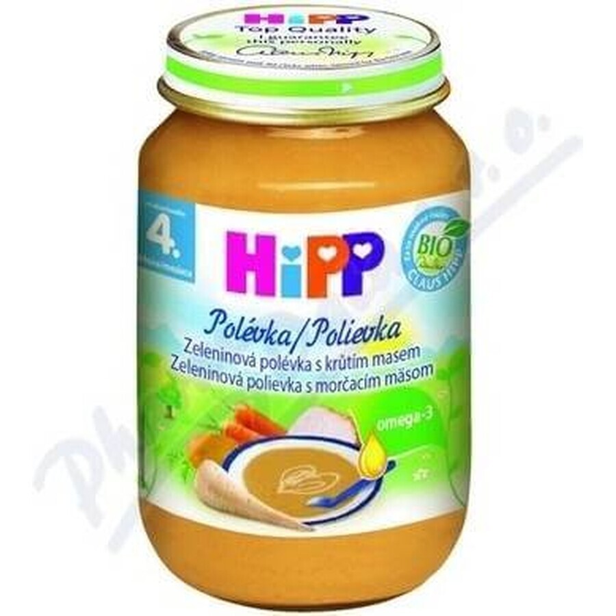 ORGANIC HIPP ORGANIC VEGETABLE SOUP Mit Putenfleisch 1×190g, Beilage, Gemüsesuppe