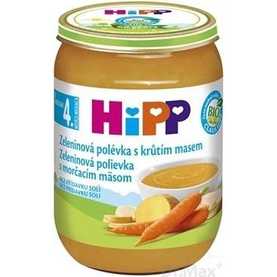 ORGANIC HIPP ORGANIC VEGETABLE SOUP Mit Putenfleisch 1×190g, Beilage, Gemüsesuppe