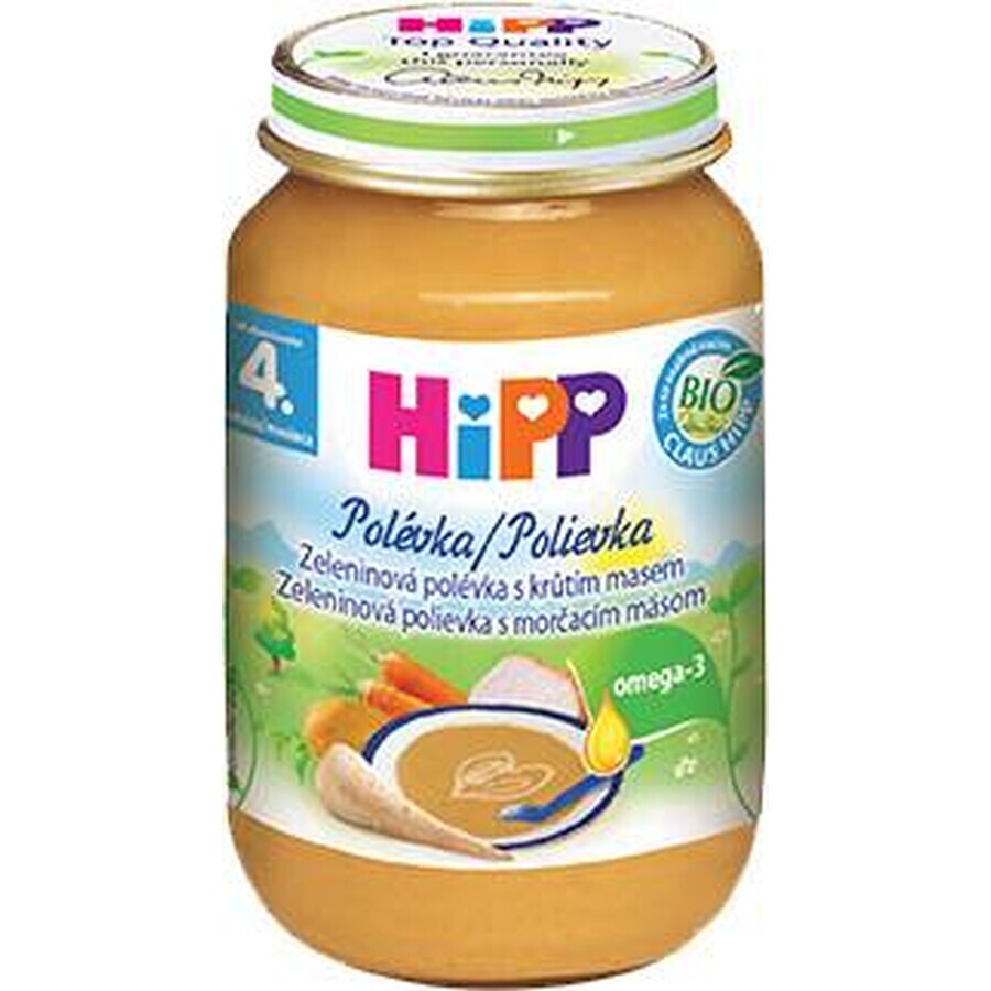 ORGANIC HIPP ORGANIC VEGETABLE SOUP Mit Putenfleisch 1×190g, Beilage, Gemüsesuppe