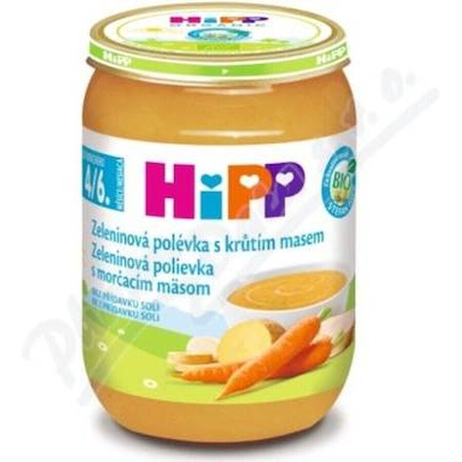 ORGANIC HIPP ORGANIC VEGETABLE SOUP Mit Putenfleisch 1×190g, Beilage, Gemüsesuppe