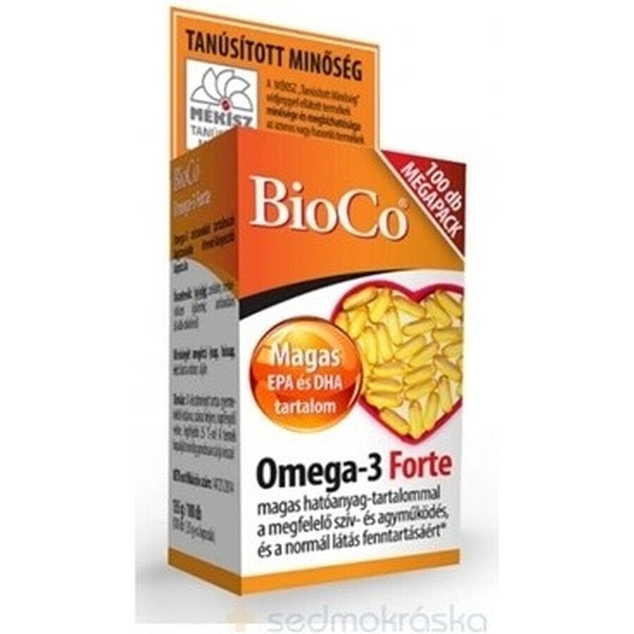 BioCo Omega-3 Forte MEGAPACK cps 1x100 st