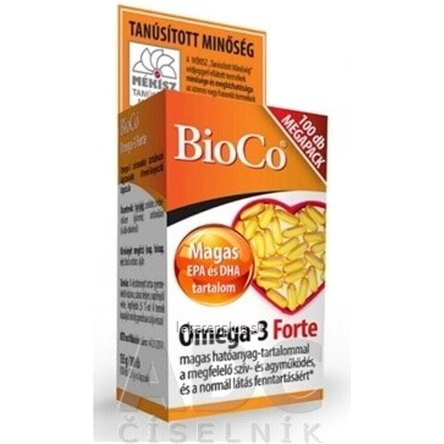 BioCo Omega-3 Forte MEGAPACK cps 1x100 st