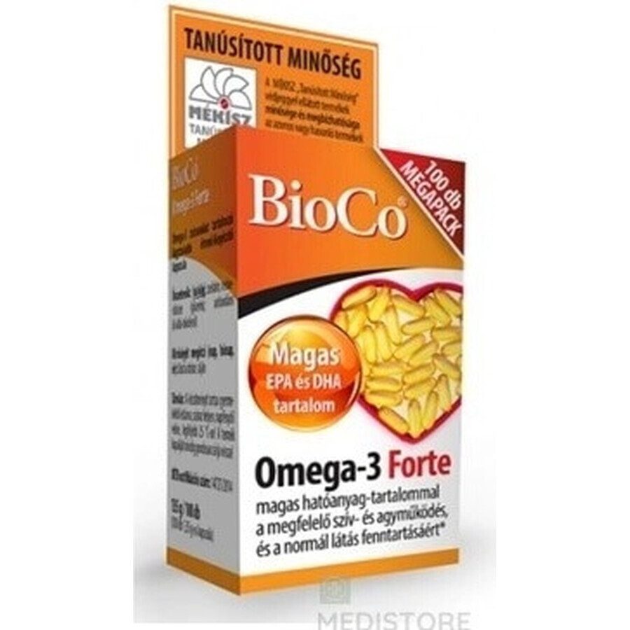 BioCo Omega-3 Forte MEGAPACK cps 1x100 st