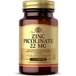 Solgar Zink 22 mg Zink Picolinaat 100 tabletten 1×100 tbl, voedingssupplement