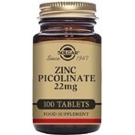 Solgar Zink 22 mg Zink Picolinaat 100 tabletten 1×100 tbl, voedingssupplement