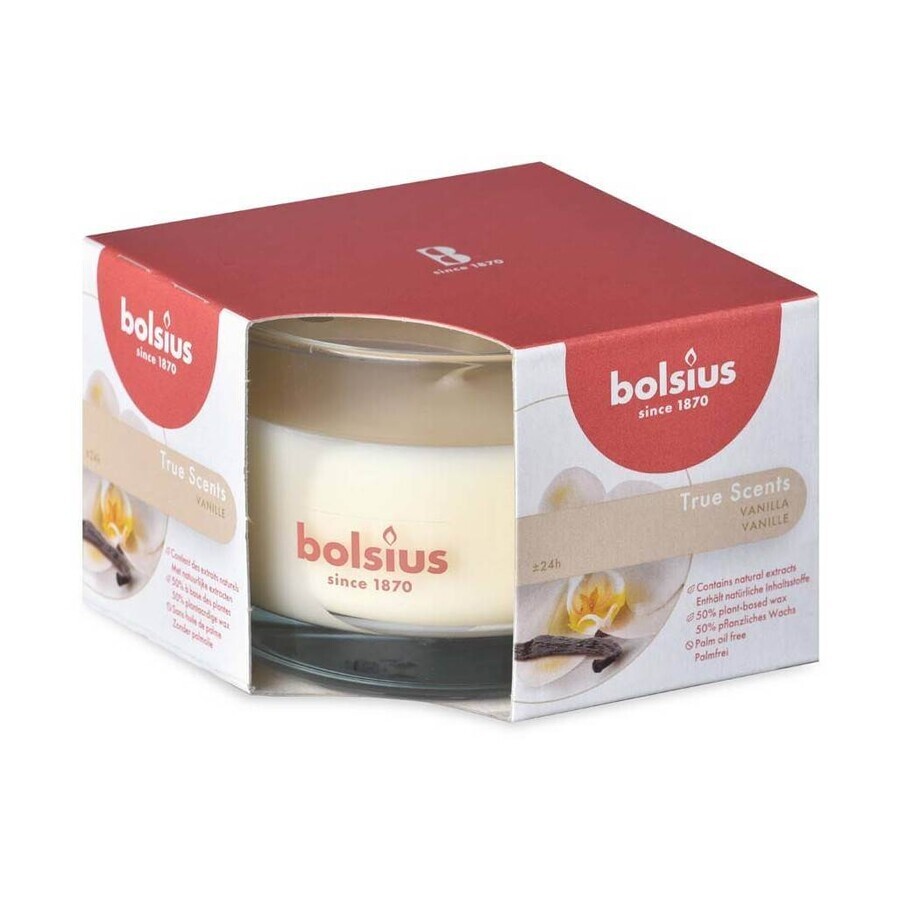 Bolsius Aromatic 2.0 Fles 90x63mm Vanille, geurkaars 1×1 st, geurkaars