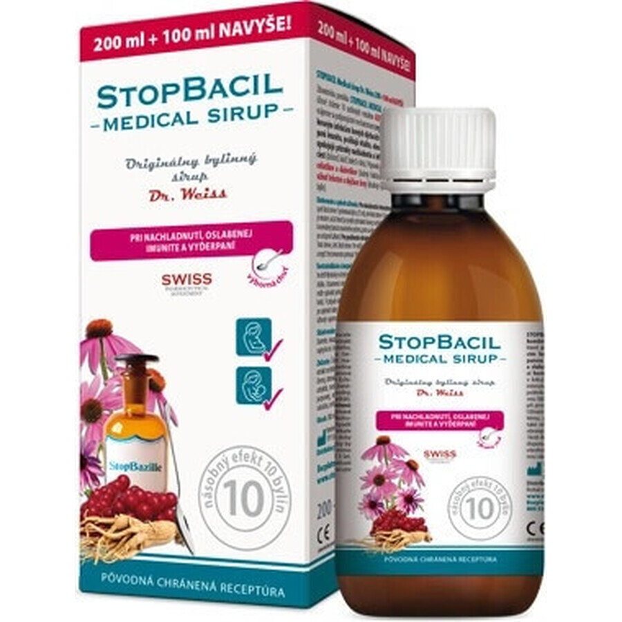 STOPBACIL Medische hoestsiroop Dr Weiss 1×150 ml, hoestsiroop