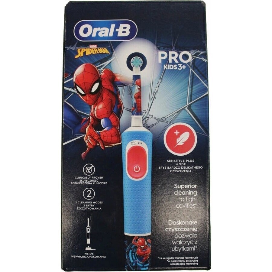 Oral B EK Pro Junior 3+ Spiderman 1×1 brosse à dents électrique