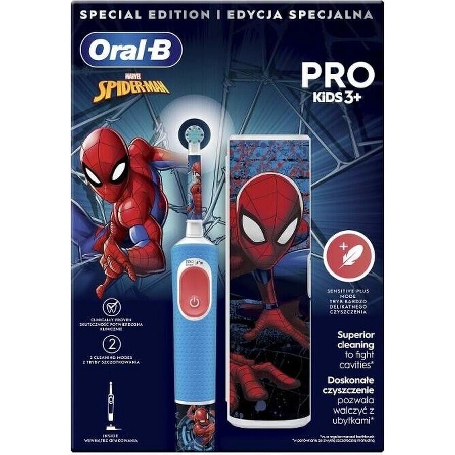 Oral B EK Pro Junior 3+ Spiderman 1×1 brosse à dents électrique