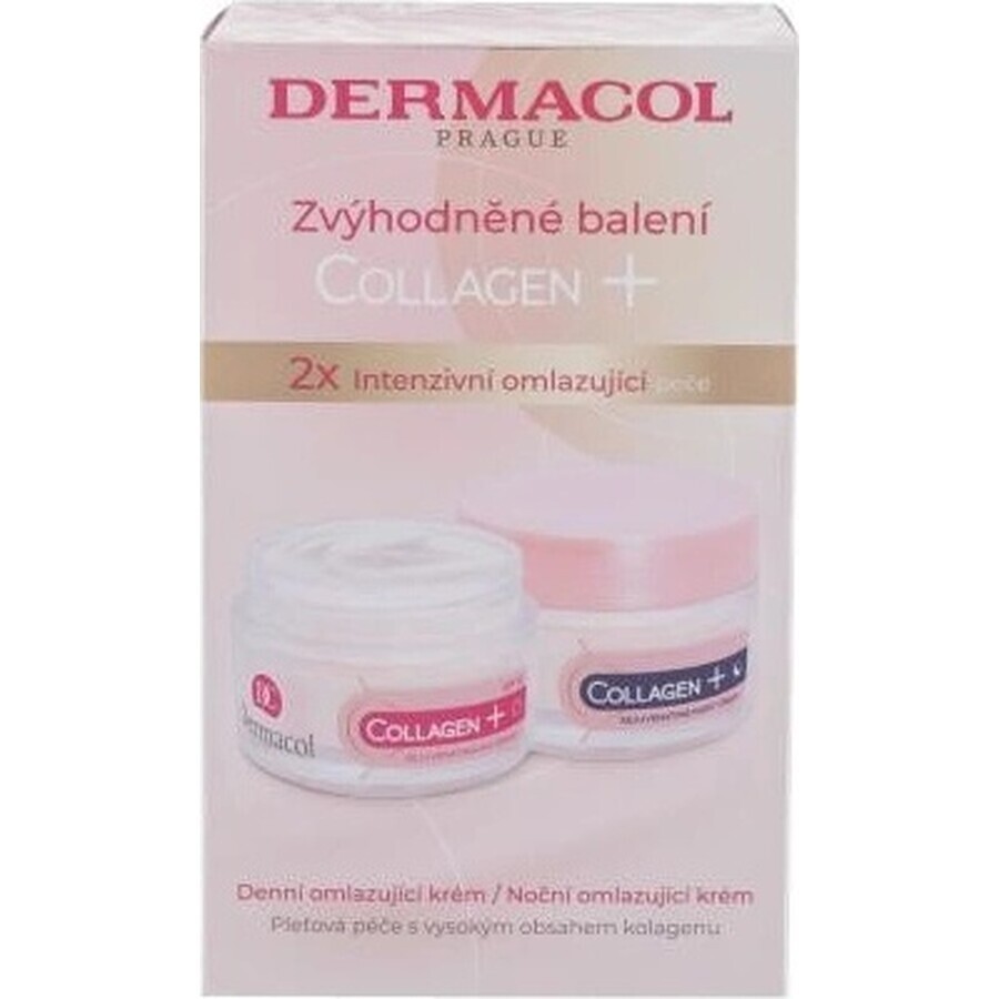 Dermacol Duopack Collageen plus dag + nachtcrème 1×100 ml, 50 ml + 50 ml