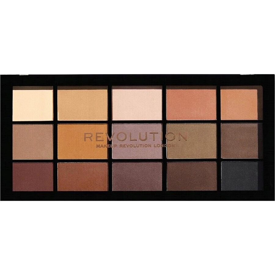 Revolution, Re-Loaded Basic Mattes, paleta de sombras de ojos 1×16,50 g, paleta de sombras de ojos