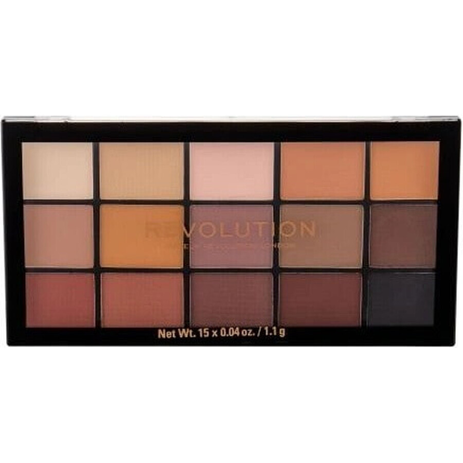 Revolution, Re-Loaded Basic Mattes, paleta de sombras de ojos 1×16,50 g, paleta de sombras de ojos