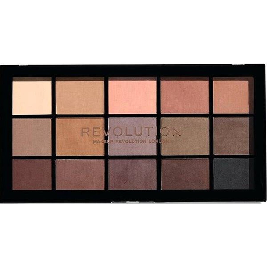 Revolution, Re-Loaded Basic Mattes, paleta de sombras de ojos 1×16,50 g, paleta de sombras de ojos