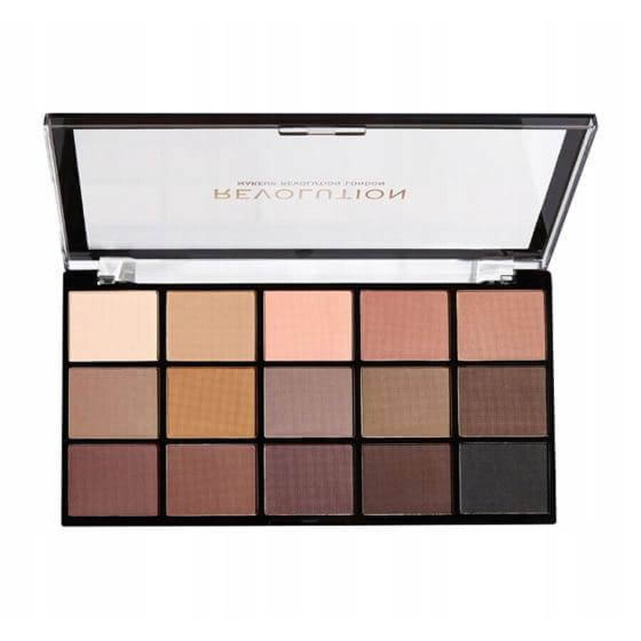 Revolution, Re-Loaded Basic Mattes, paleta de sombras de ojos 1×16,50 g, paleta de sombras de ojos