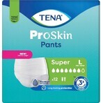 TENA PANTS SUPER LARGE 1×12 pcs, elastic absorbent briefs, absorption 2010 ml, hip circumference 100-135 cm