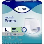 TENA PANTS SUPER LARGE 1×12 pcs, elastic absorbent briefs, absorption 2010 ml, hip circumference 100-135 cm