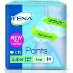 TENA PANTS SUPER LARGE 1×12 pcs, elastic absorbent briefs, absorption 2010 ml, hip circumference 100-135 cm