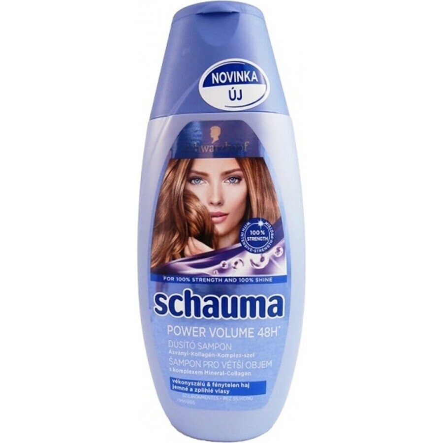 Schauma Power Volume Shampoo 48H 1×400 ml 1×400 ml, shampoo