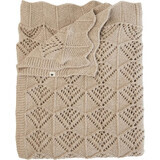 Coperta di lana in cotone organico BIBS, Vanilla 1×1 pz, coperta