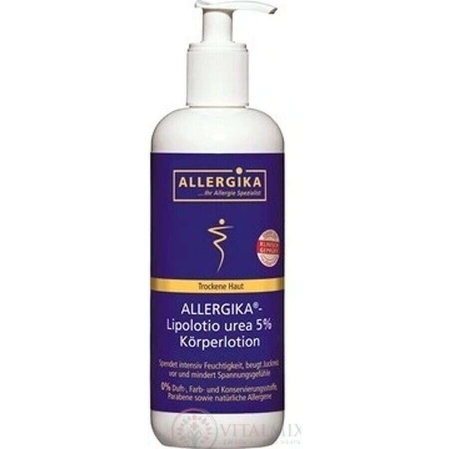 ALLERGIKA Lipolotio urea 5% 1×200 ml, crème pour peaux atopiques