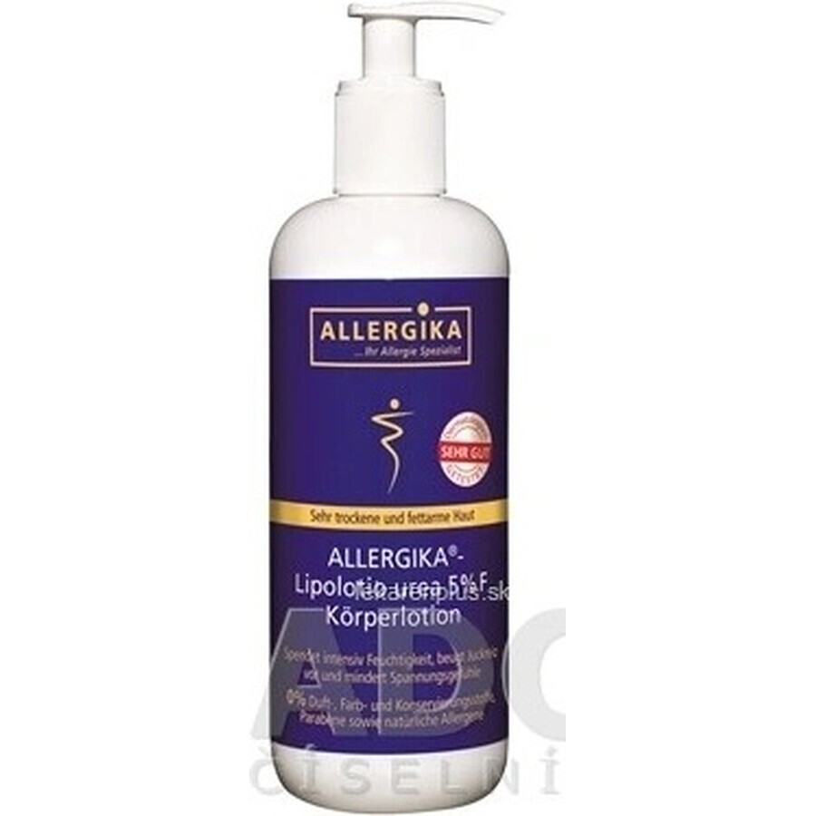 ALLERGIKA Lipolotio urea 5% 1×200 ml, crème pour peaux atopiques