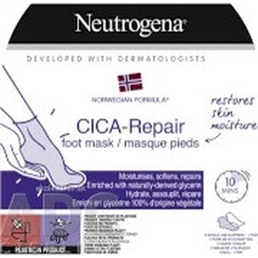 NEUTROGENA NR CICA voetmasker 1x1 paar