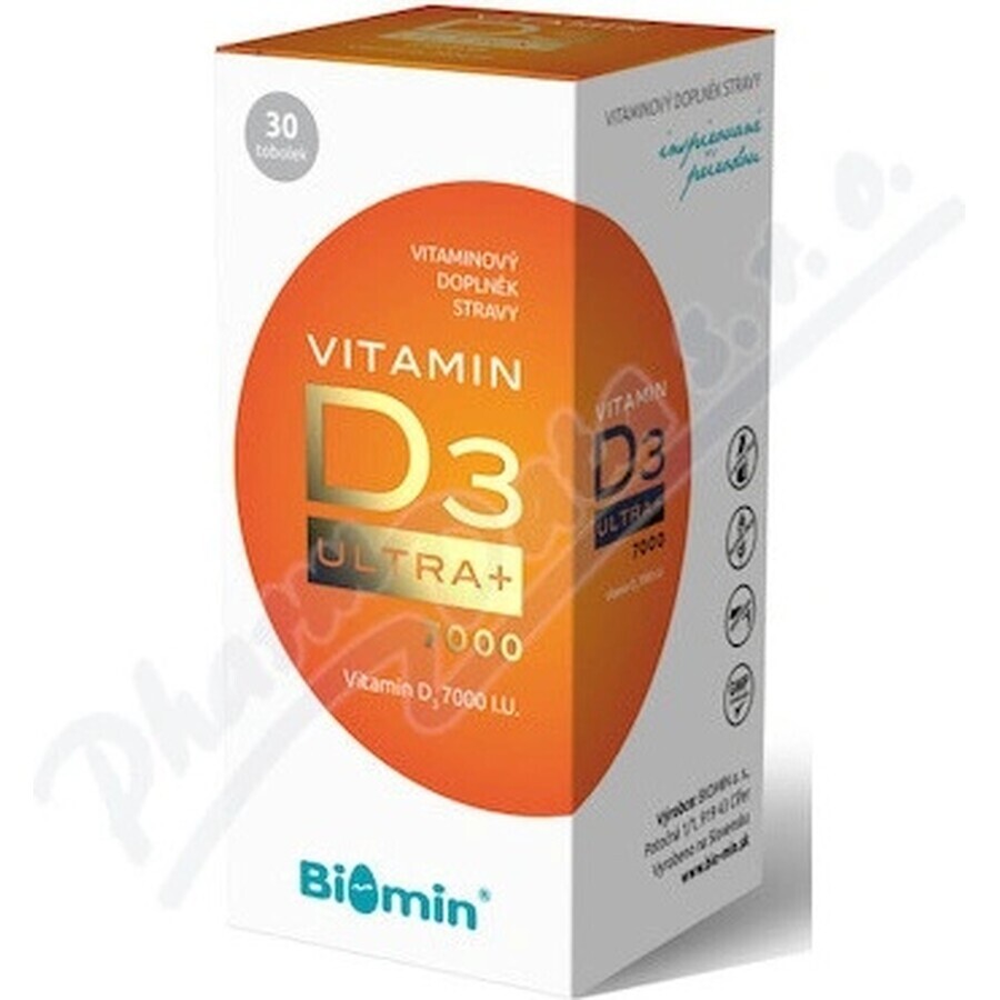 Biomin Vitamin D3 Ultra 7000 U.I. 1×30 cps , Nahrungsergänzungsmittel