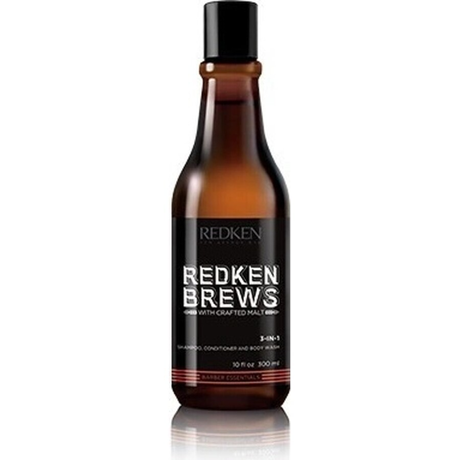 Redken Brews 3 in 1 Shampoo Brews 1×300 ml, shampoo