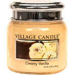 Village Candle Candela profumata in bottiglia - Creamy Vanilla - Gelato alla vaniglia, media 1×1 pz.