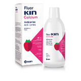 Kindermondwater met aardbeiensmaak, Fluor Kin Calcium, 500 ml, Laboratorios Kin