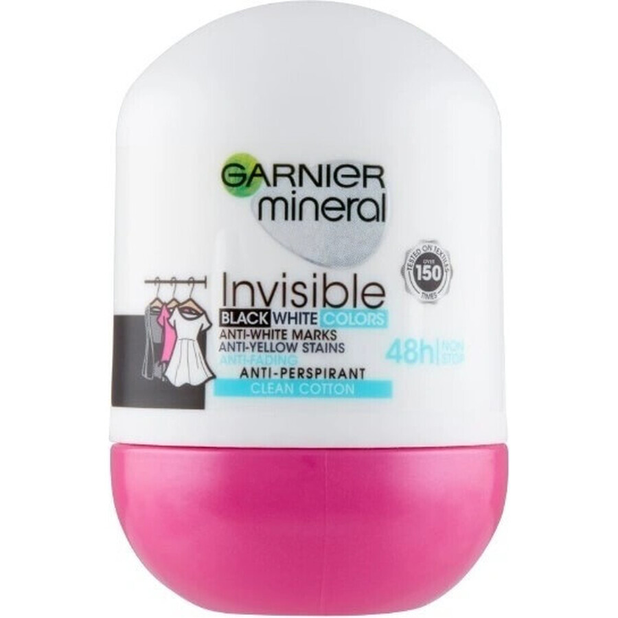 Garnier Invisible 48h 1×50 ml, perla antitraspirante contro le macchie