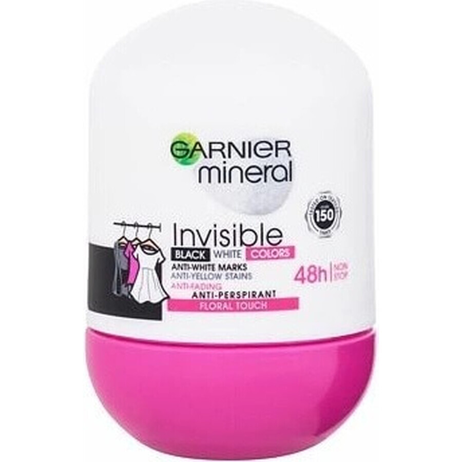 Garnier Invisible 48h 1×50 ml, perla antitraspirante contro le macchie