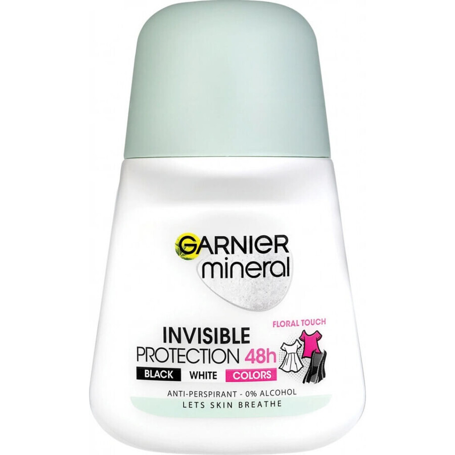 Garnier Invisible 48h 1×50 ml, perla antitraspirante contro le macchie