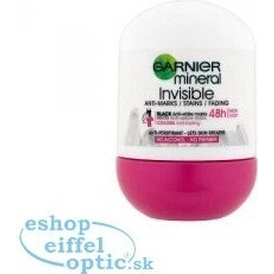 Garnier Invisible 48h 1×50 ml, perla antitraspirante contro le macchie