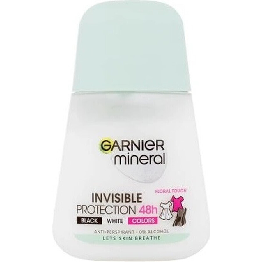 Garnier Invisible 48h 1×50 ml, perla antitraspirante contro le macchie