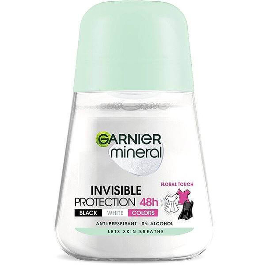 Garnier Invisible 48h 1×50 ml, perla antitraspirante contro le macchie