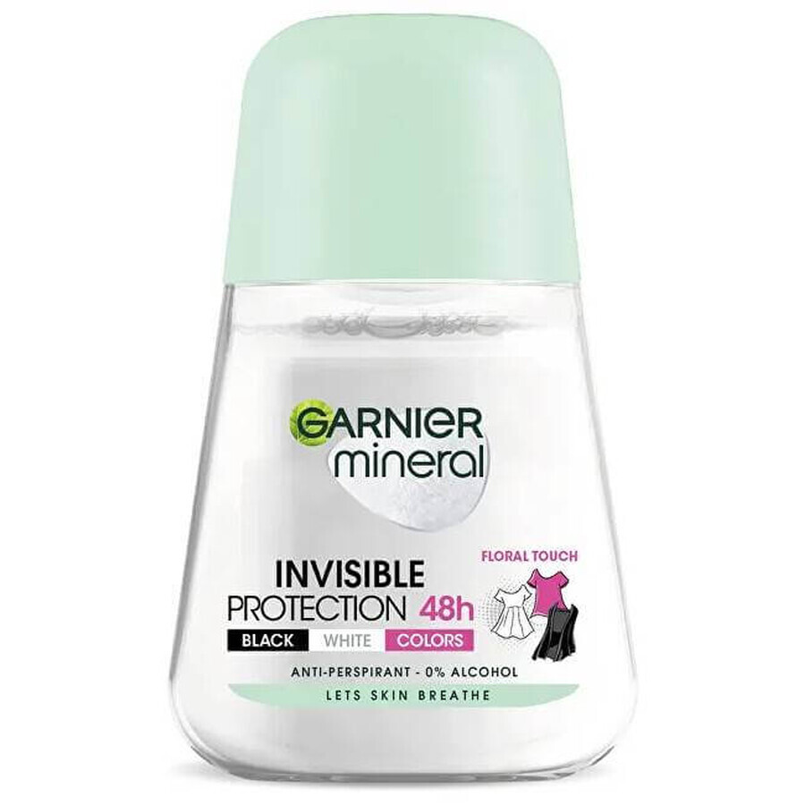 Garnier Invisible 48h 1×50 ml, perla antitraspirante contro le macchie