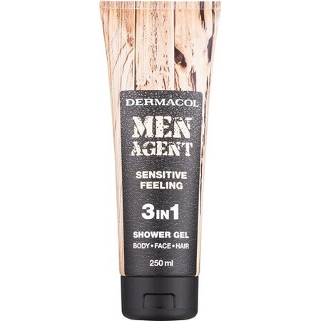 Men Agent SG 3in1 Sensitive feeling 1×250 ml, gel de ducha para hombre