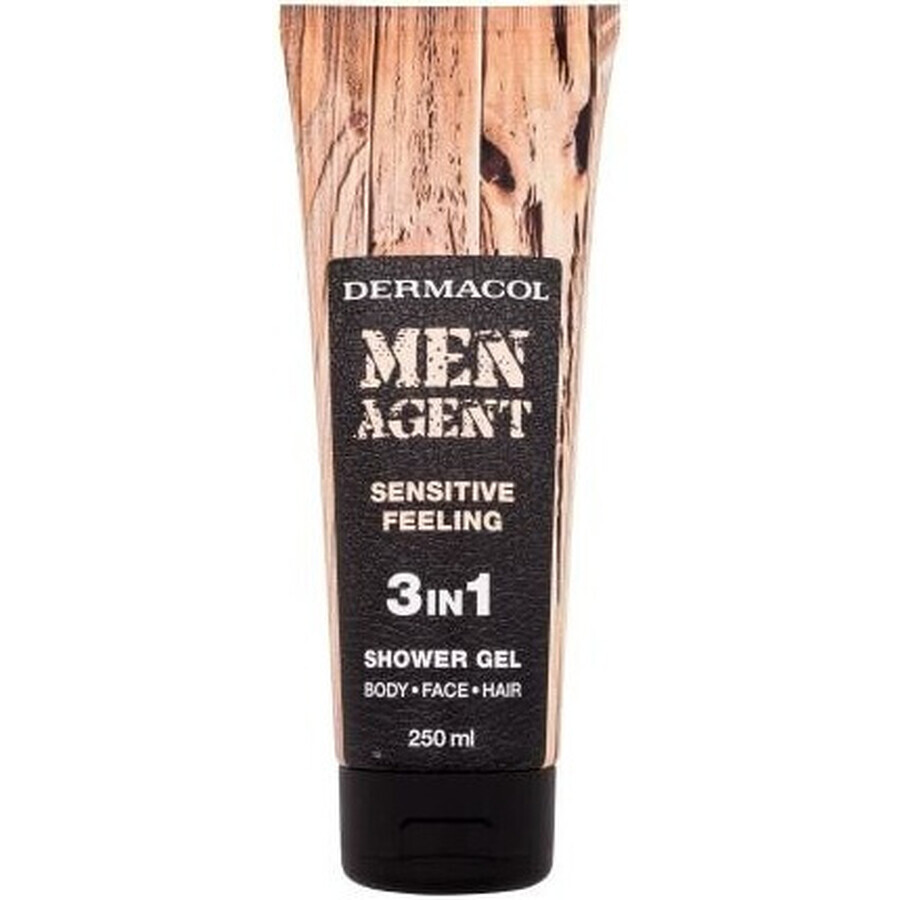 Men Agent SG 3in1 Sensitive feeling 1×250 ml, gel de ducha para hombre