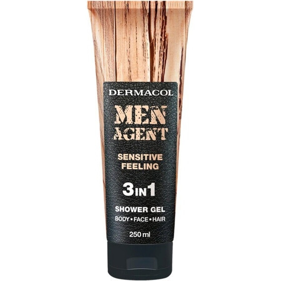 Men Agent SG 3in1 Sensitive feeling 1×250 ml, gel de ducha para hombre