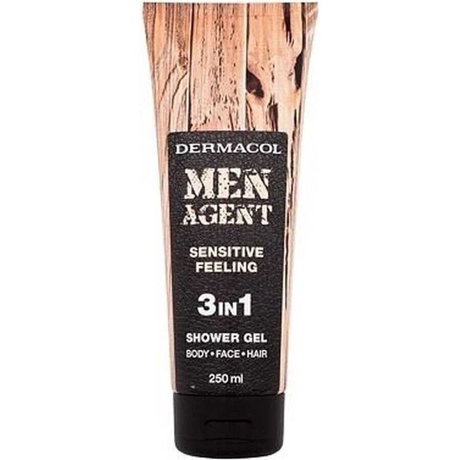 Men Agent SG 3in1 Sensitive feeling 1×250 ml, gel de ducha para hombre