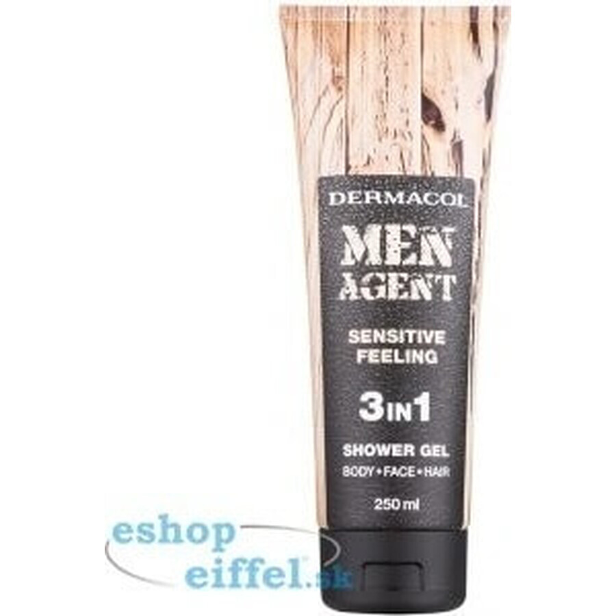 Men Agent SG 3in1 Sensitive feeling 1×250 ml, gel de ducha para hombre