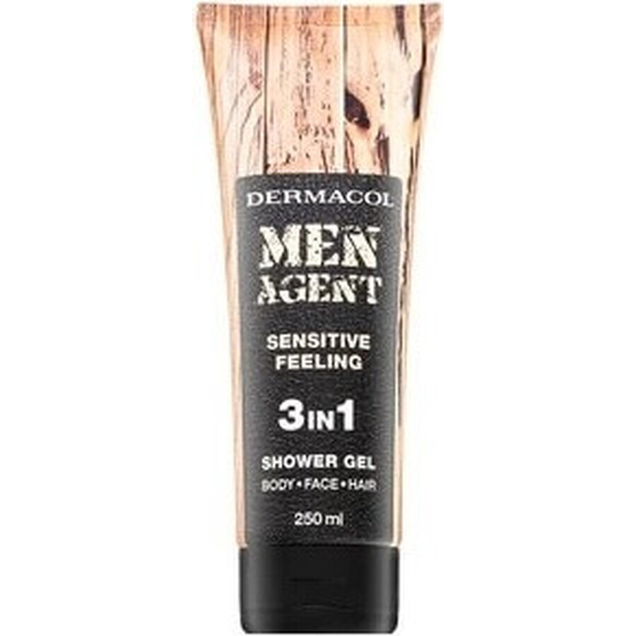 Men Agent SG 3in1 Sensitive feeling 1×250 ml, gel de ducha para hombre