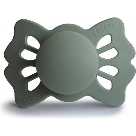 FRIGG FRIGG Sucette Lucky symétrique en silicone Sage, 0-6m 1×1 pc, sucette en silicone