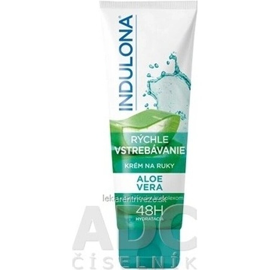 INDULONA Cremă de mâini cu absorbție rapidă cu Aloe vera, 1x50 ml