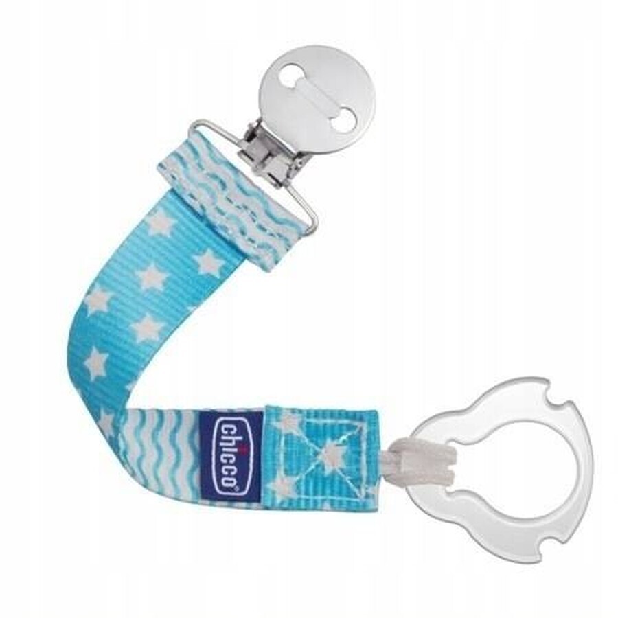 CHICCO Fashion jongensfopspeenclip 1×1 stuk, voor de meeste fopspenen