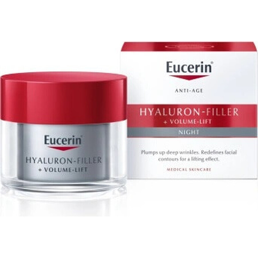 Eucerin HYALURON-FILLER+Volume-Lift Night Cream 1×50 ml, Anti-Aging