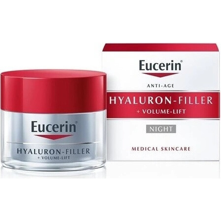 Eucerin HYALURON-FILLER+Volume-Lift Night Cream 1×50 ml, Anti-Aging